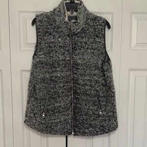 Cozy Gray Sherpa Vest